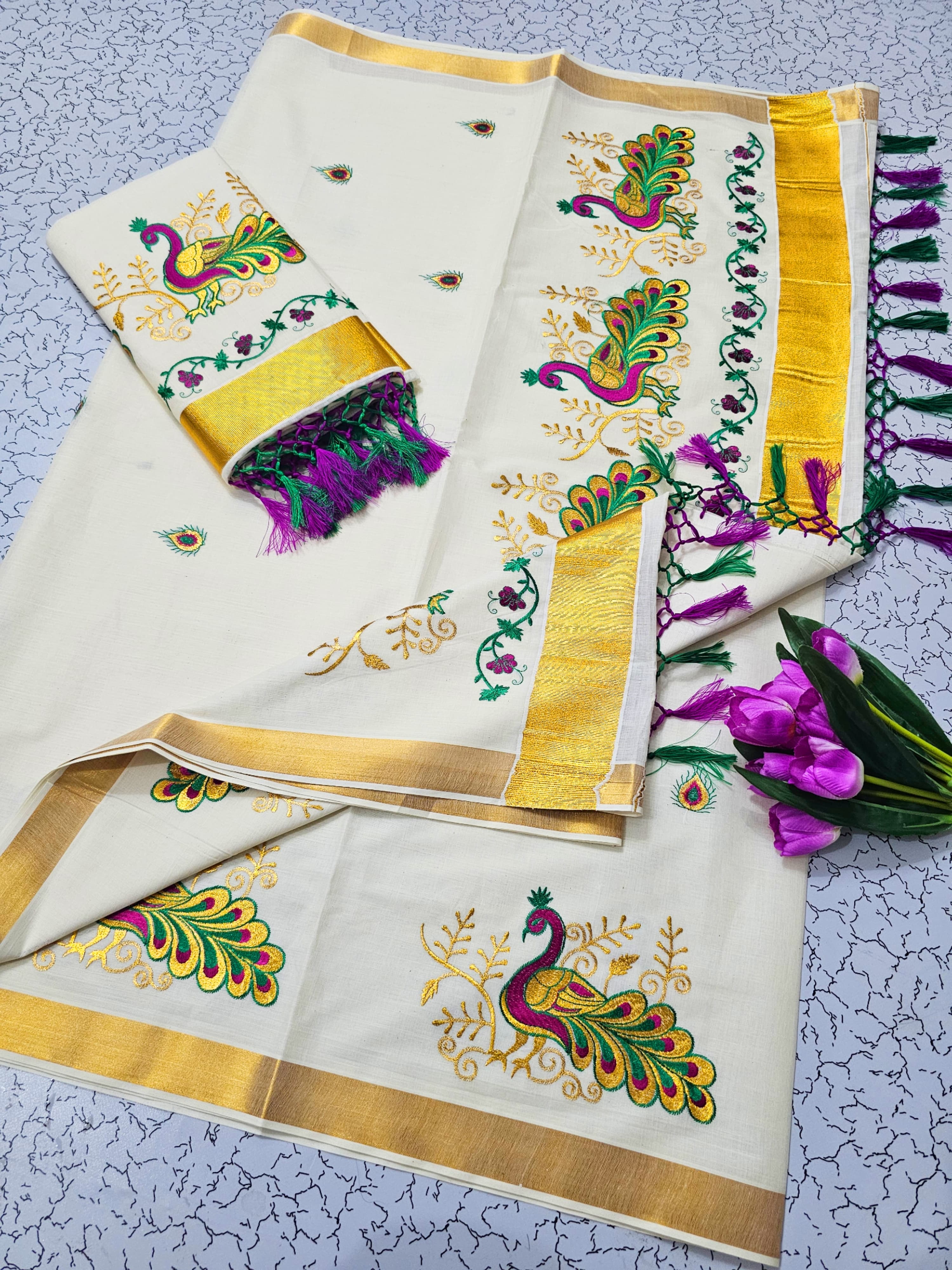 Kerala cotton sarees