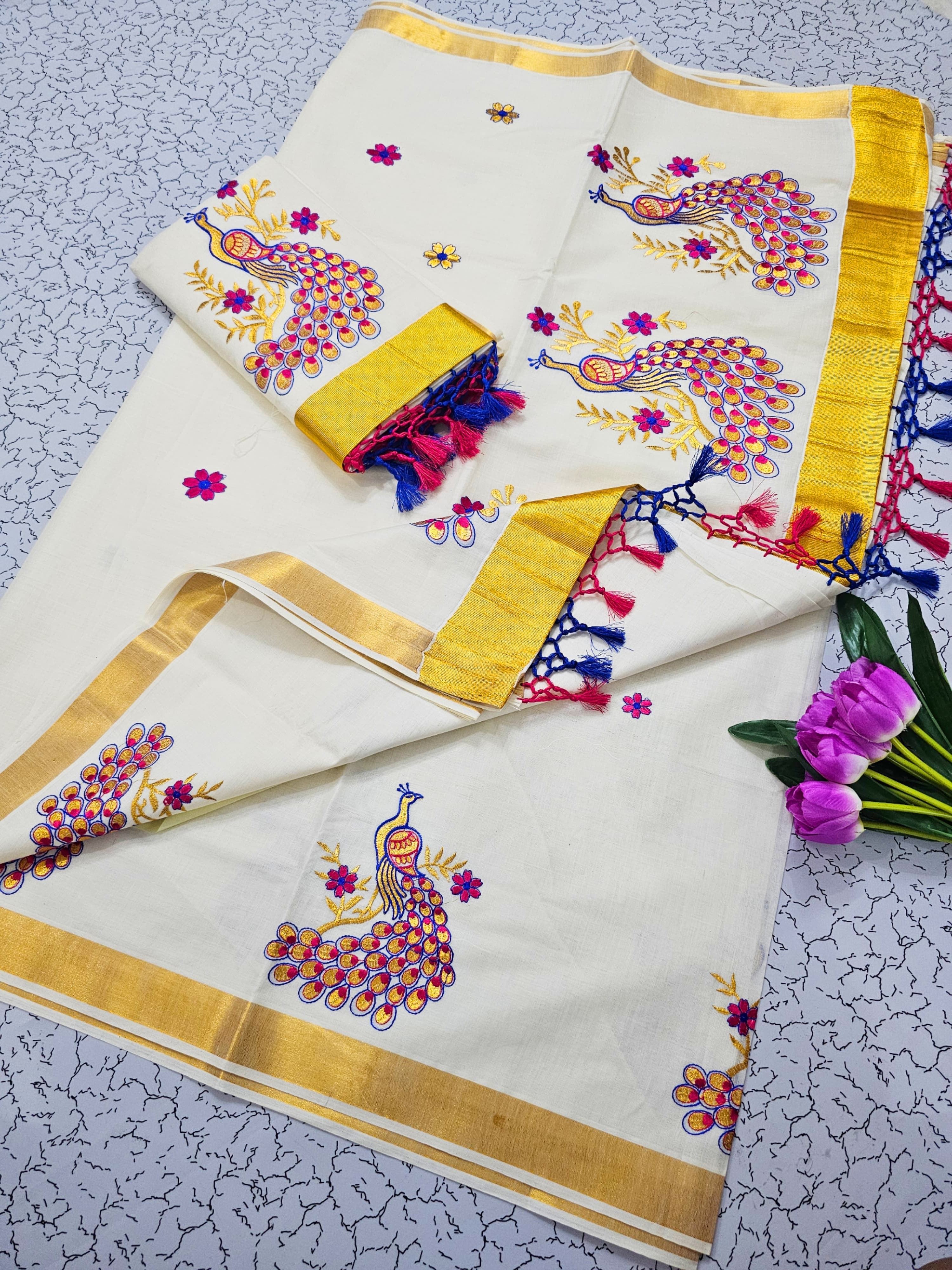 Kerala cotton sarees