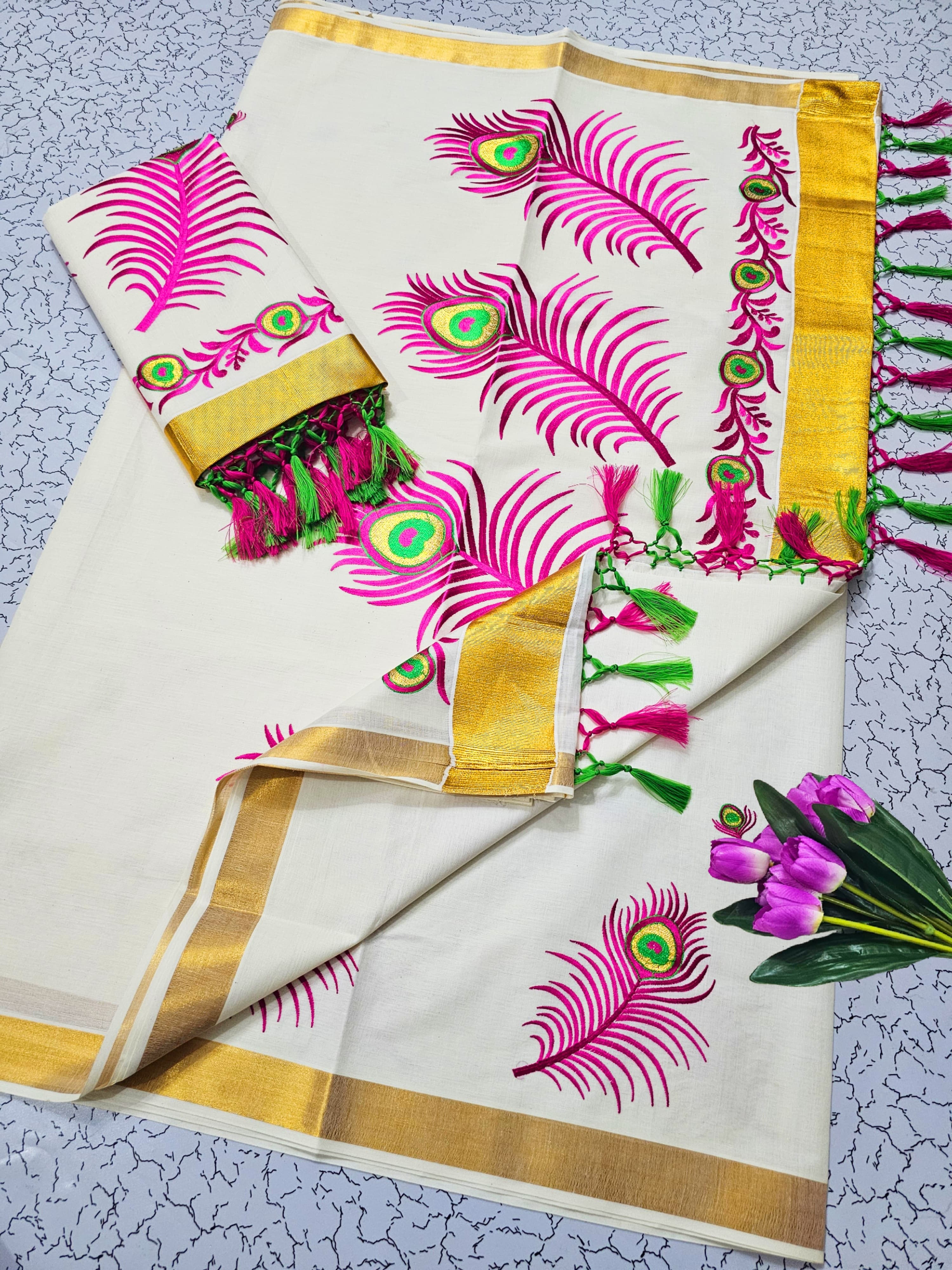 Kerala cotton sarees