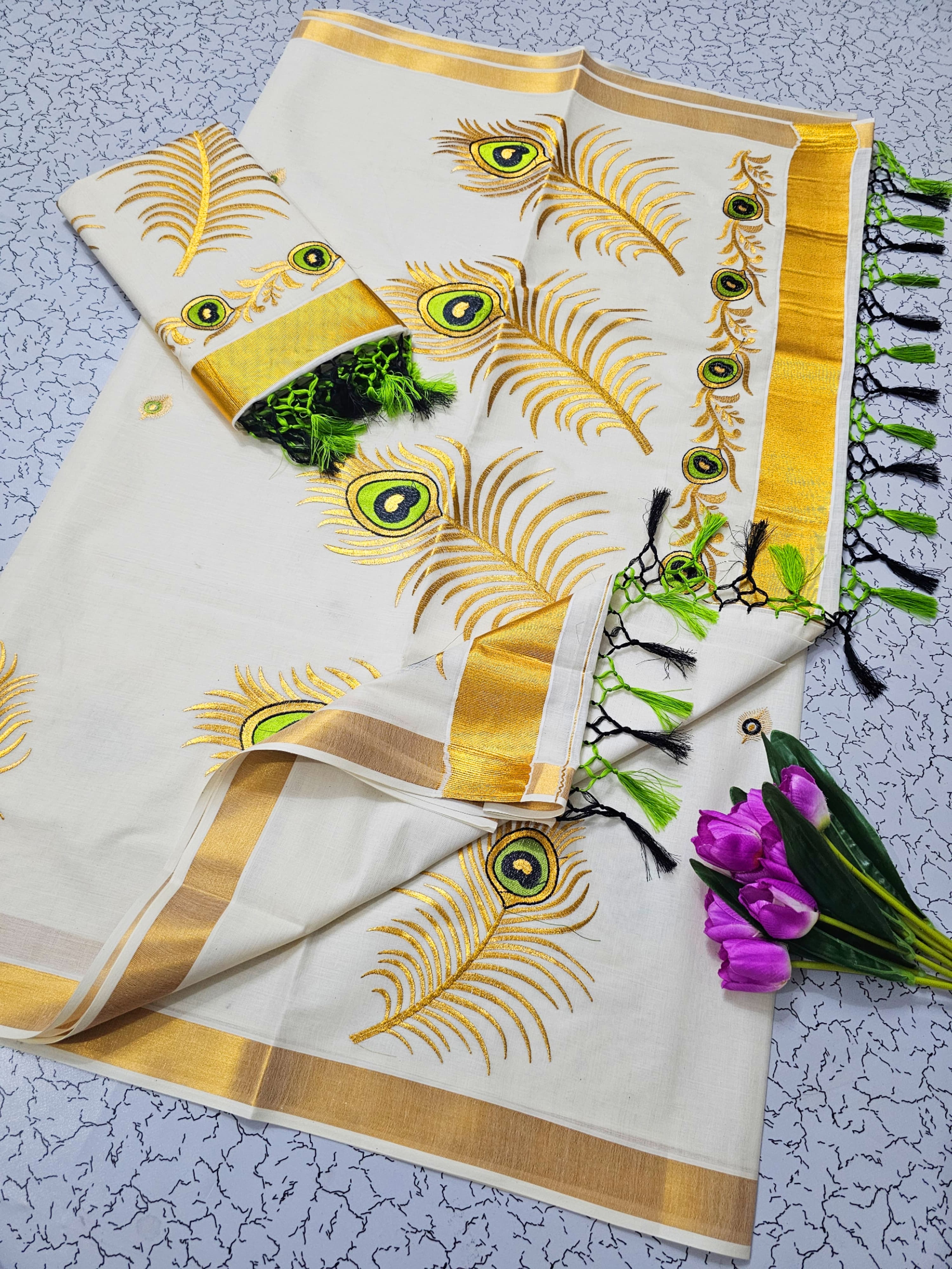 Kerala cotton sarees
