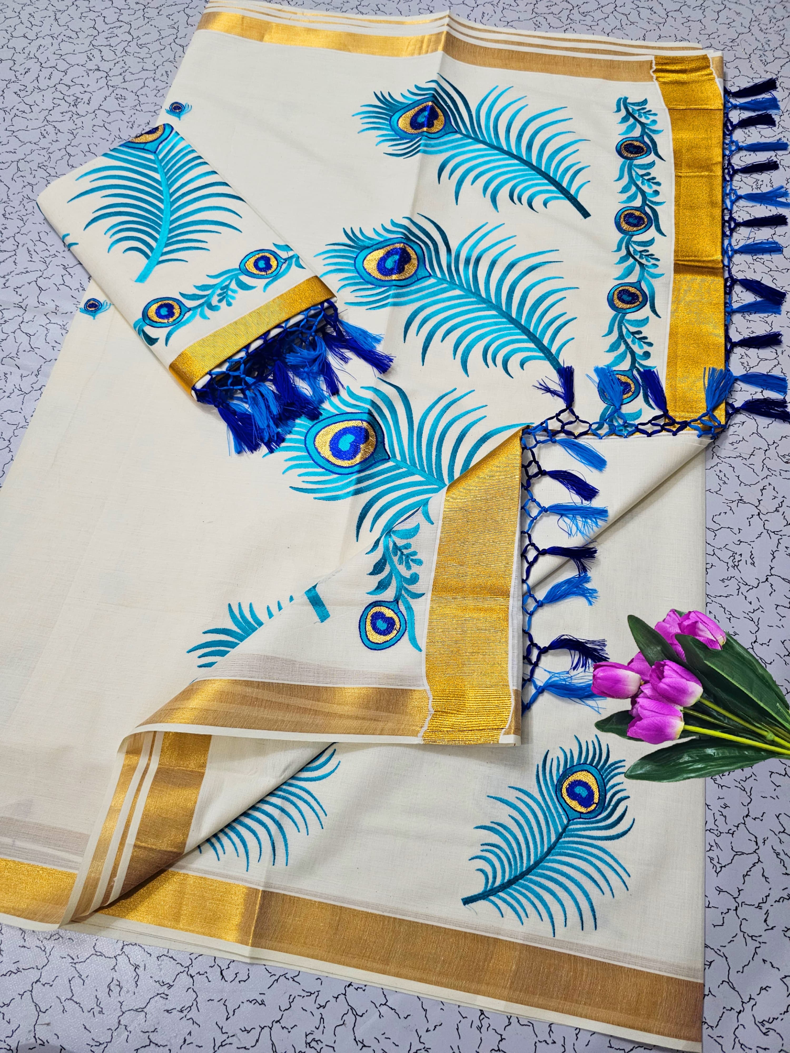 Kerala cotton sarees