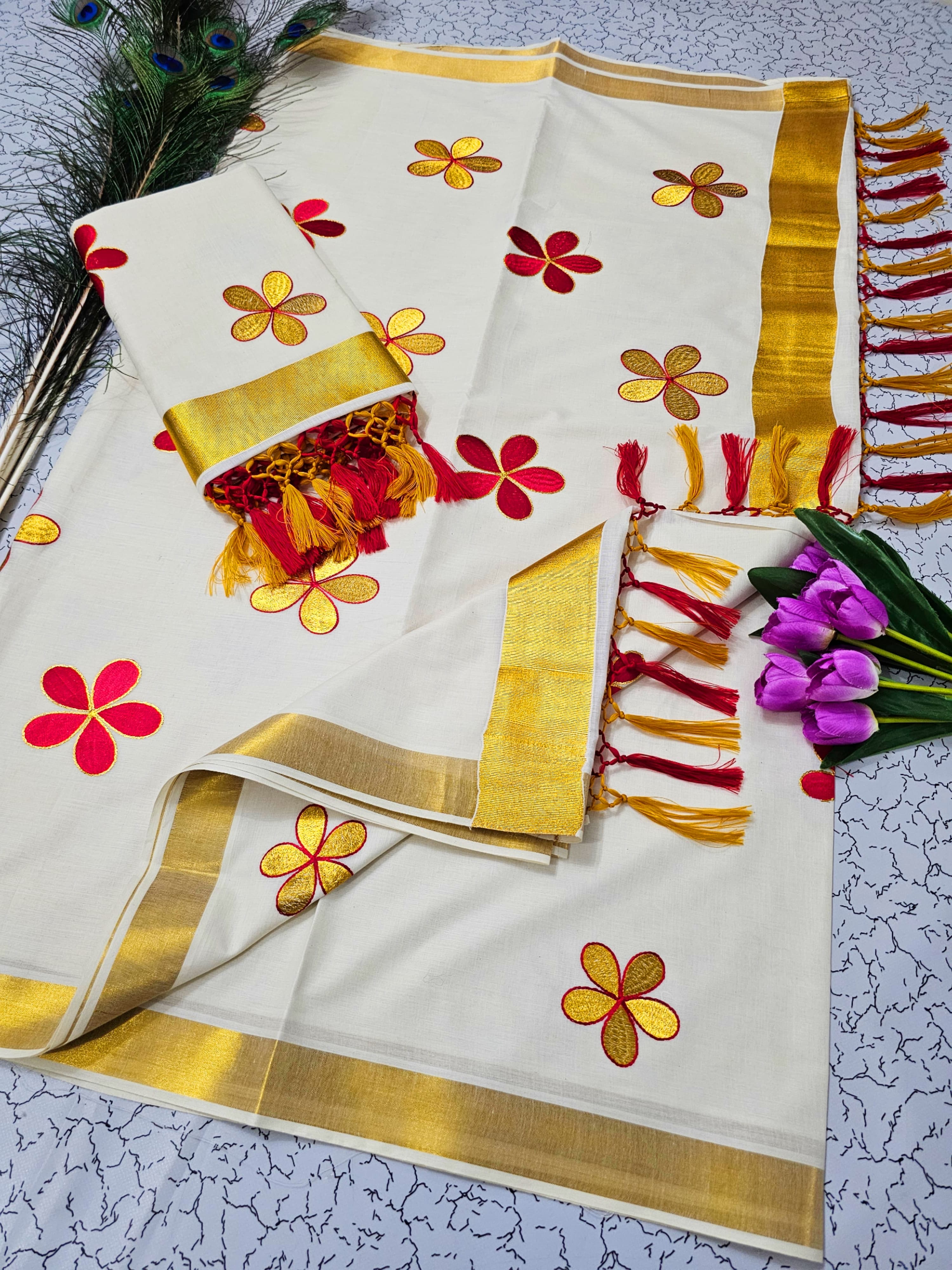 Kerala cotton sarees