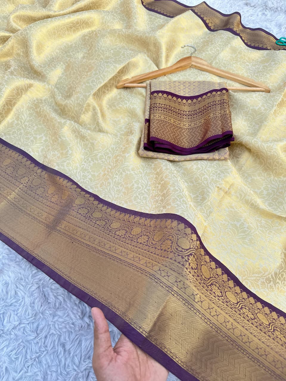 Semi tissue silk sarees