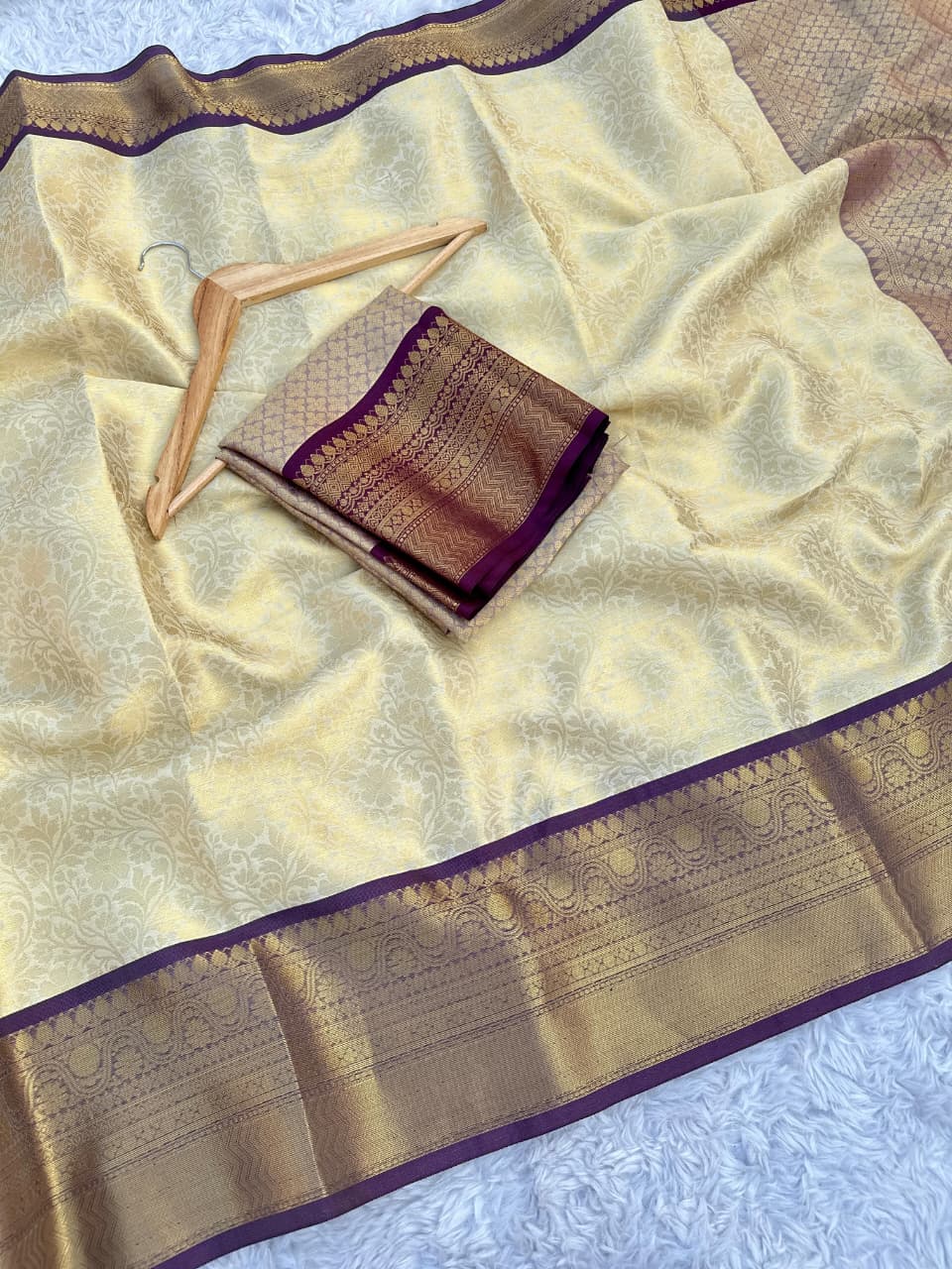 Semi tissue silk sarees