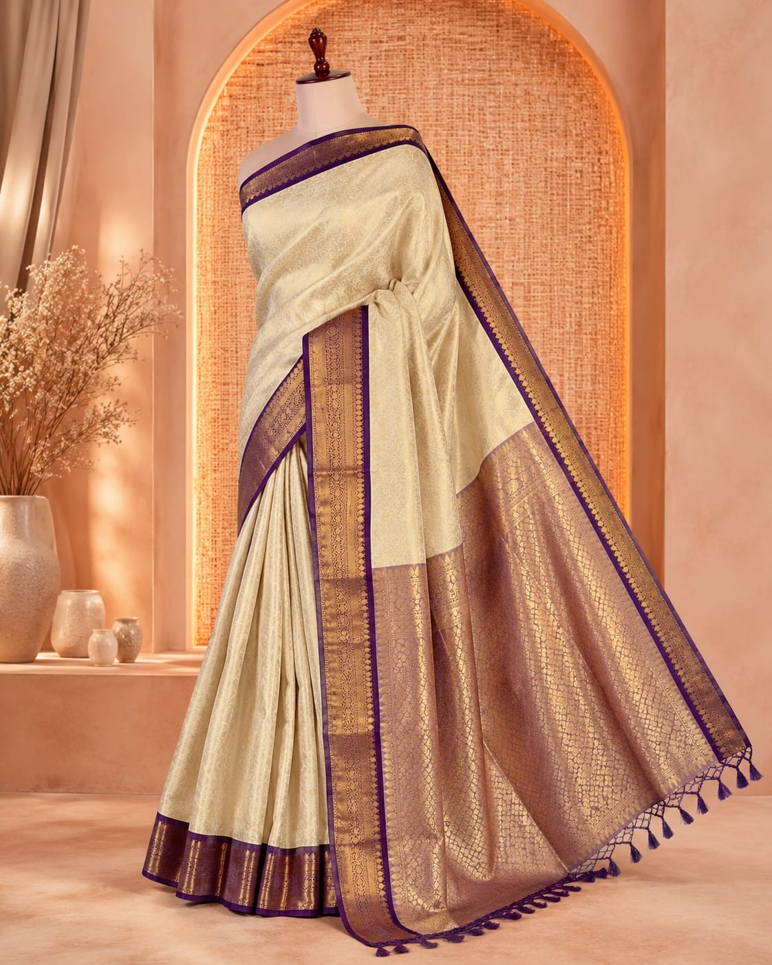 Semi tissue silk sarees