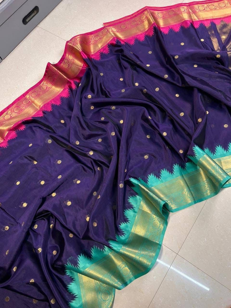 semi Kanchivaram silk Sarees