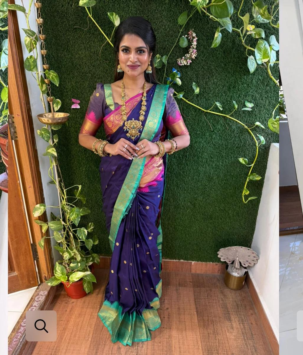 semi Kanchivaram silk Sarees