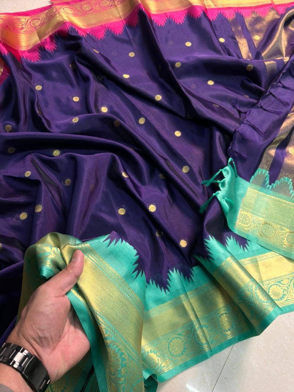 semi Kanchivaram silk Sarees