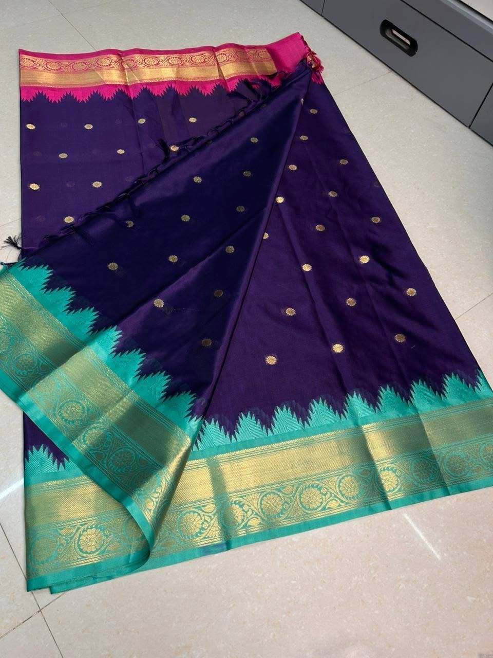 semi Kanchivaram silk Sarees