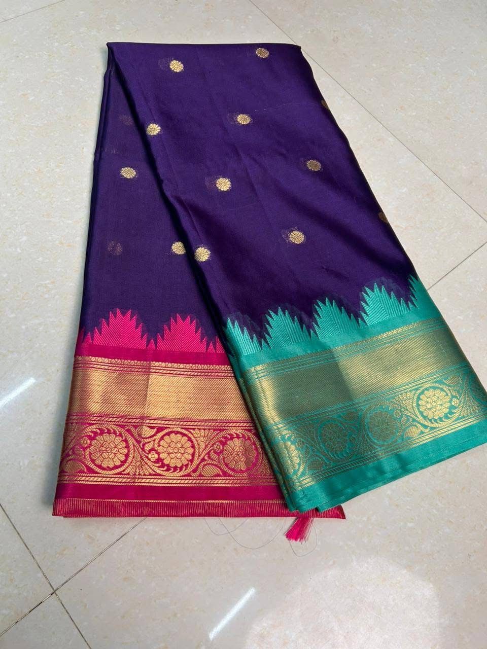 semi Kanchivaram silk Sarees