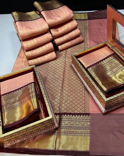 Kanchivaram katan soft silk Sarees