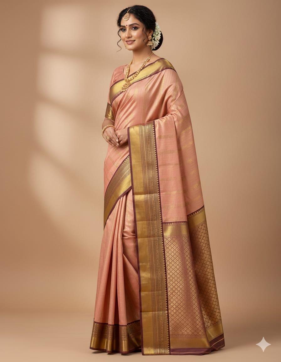 Kanchivaram katan soft silk Sarees