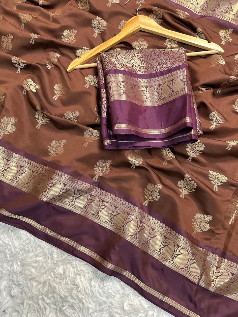 Banarasi Semi Katan Soft Silk Saree