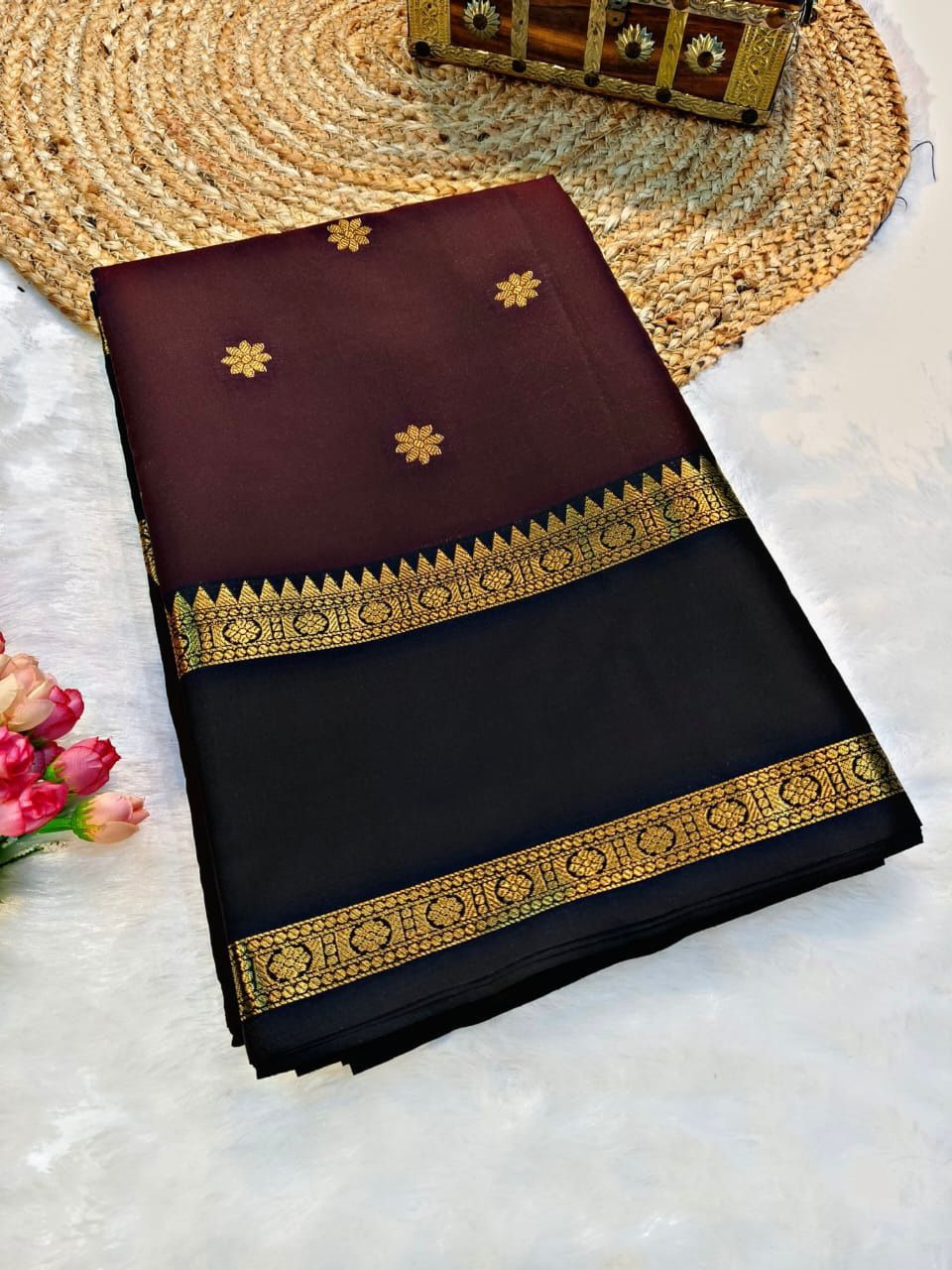 Banarasi Semi Katan Semi Silk Sarees