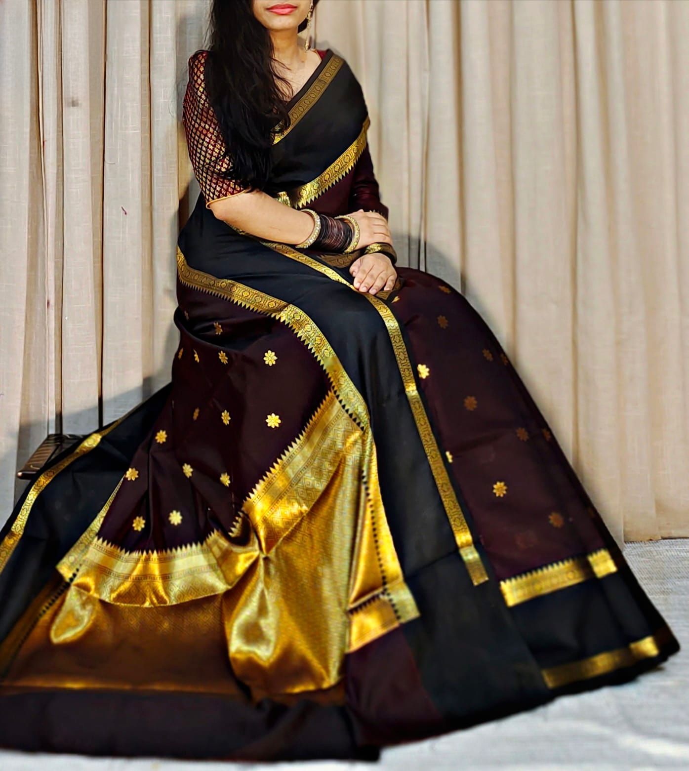 Banarasi Semi Katan Semi Silk Sarees