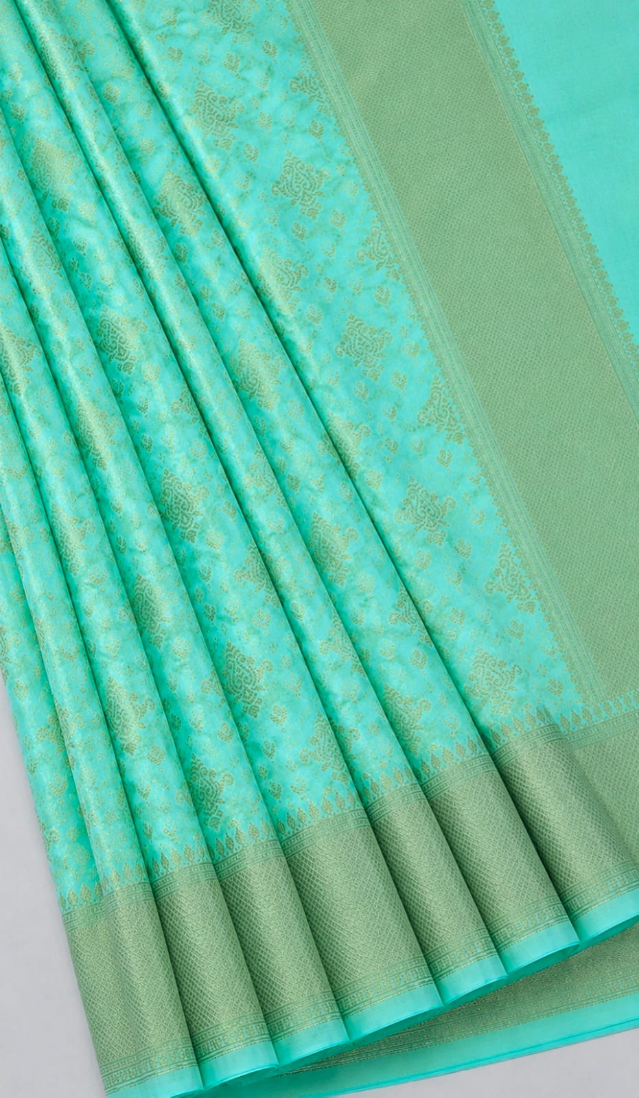 Aqua Blue saree