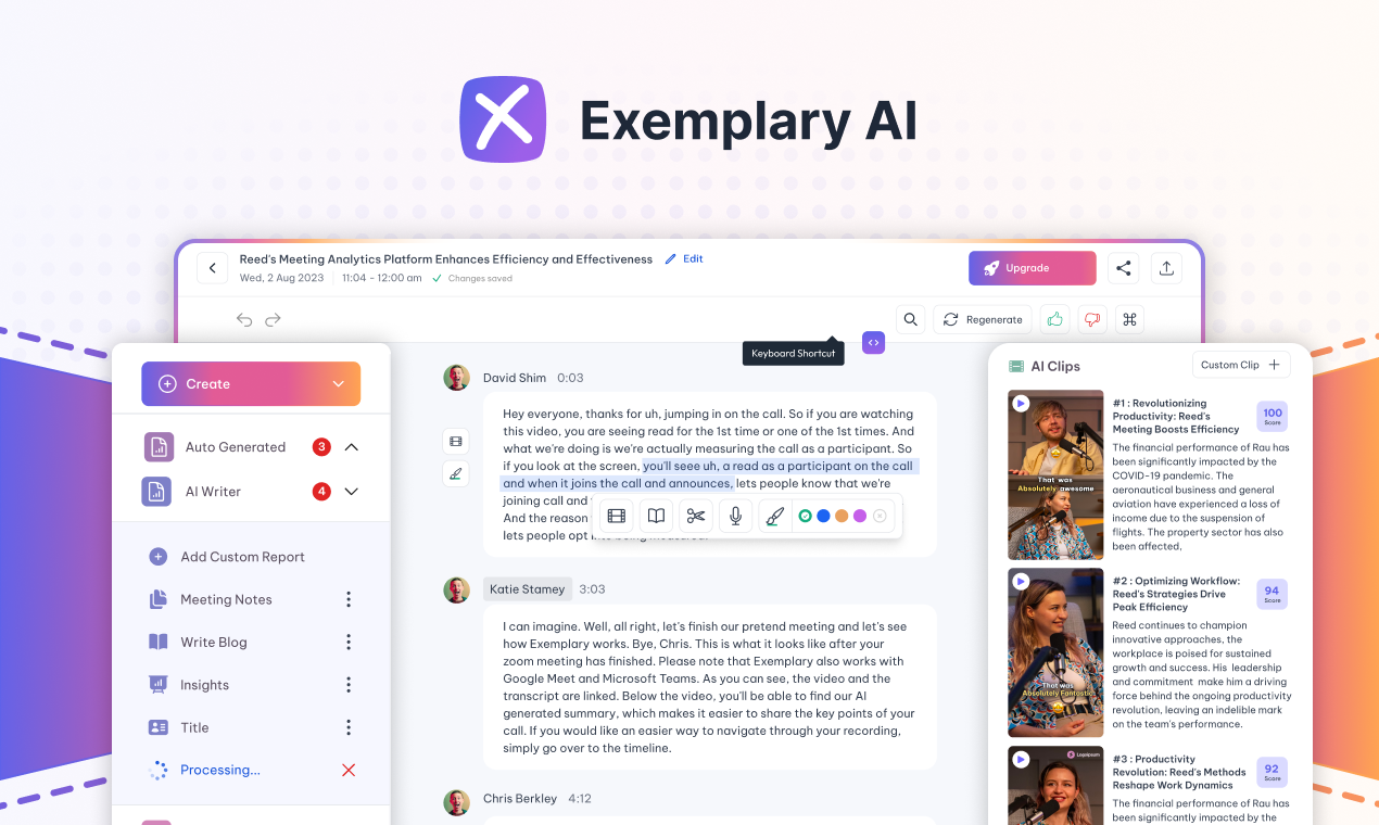 Exemplary AI