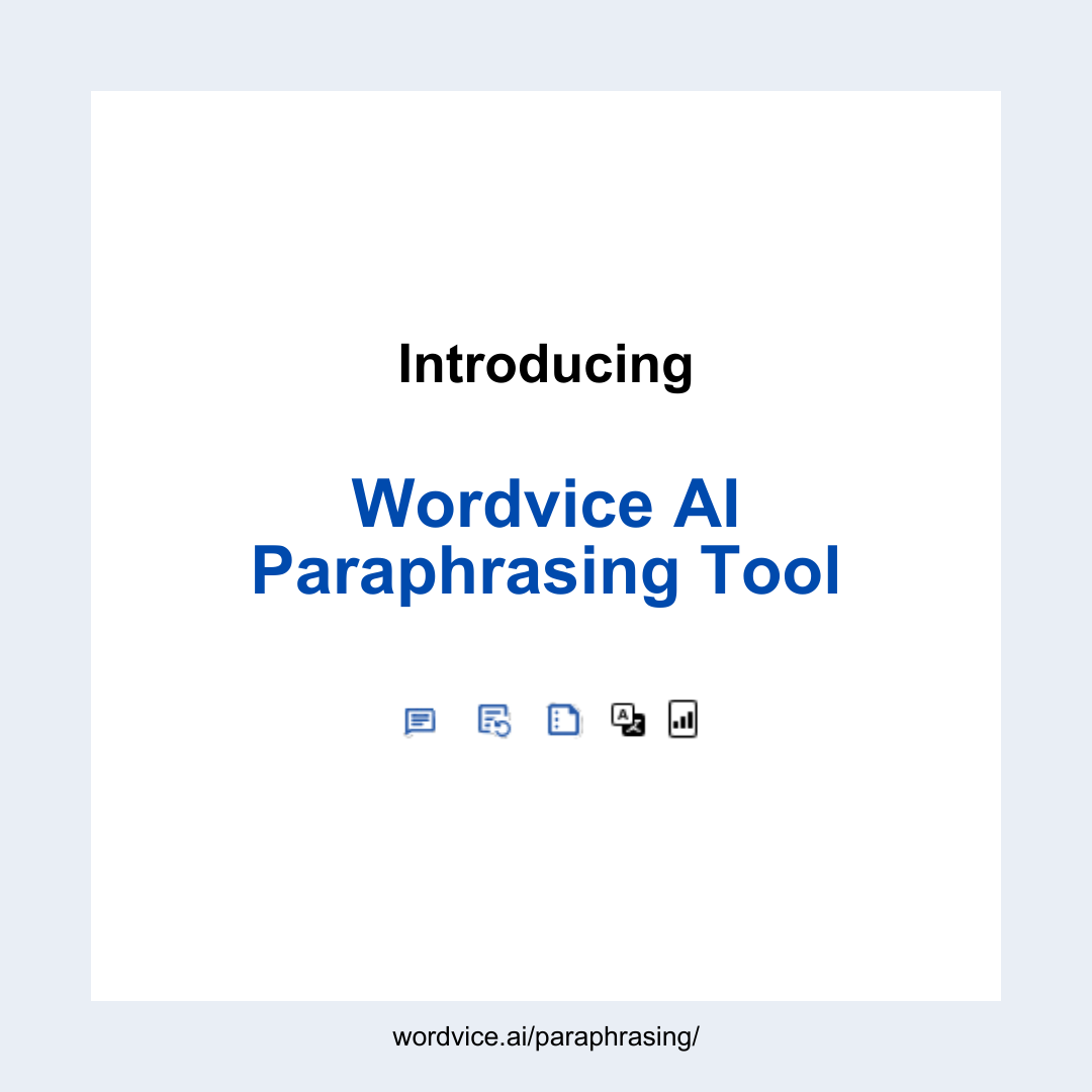 Wordvice AI Writing Assistant