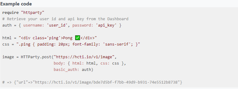 html css to image