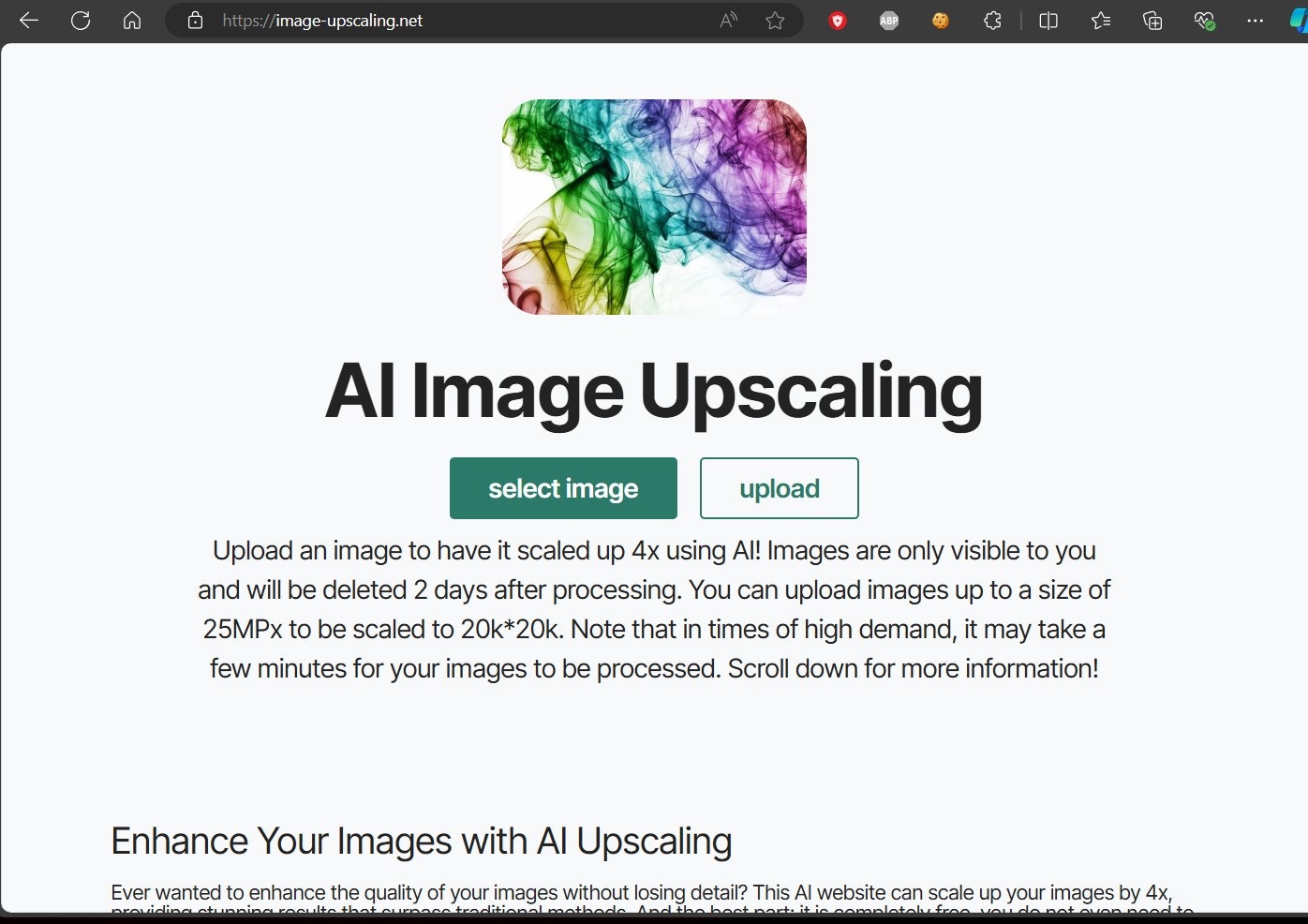 Free AI Image Upscaling