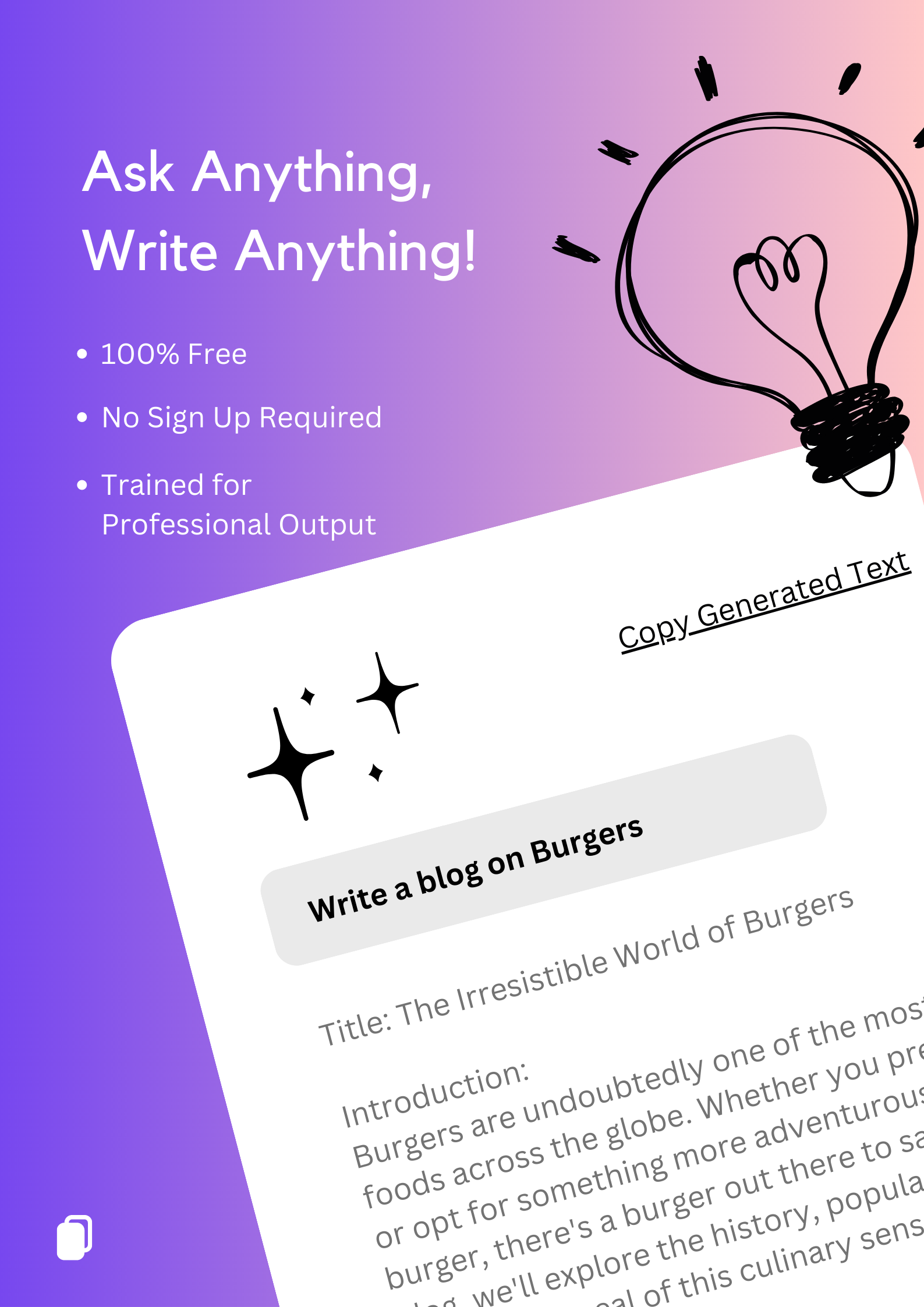 Magic write | 100% Free