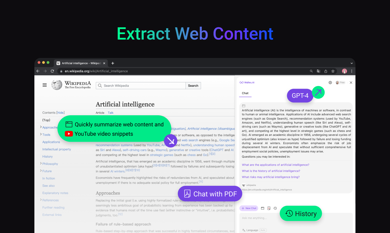 Walles.ai - Your AI Browser Sidekick