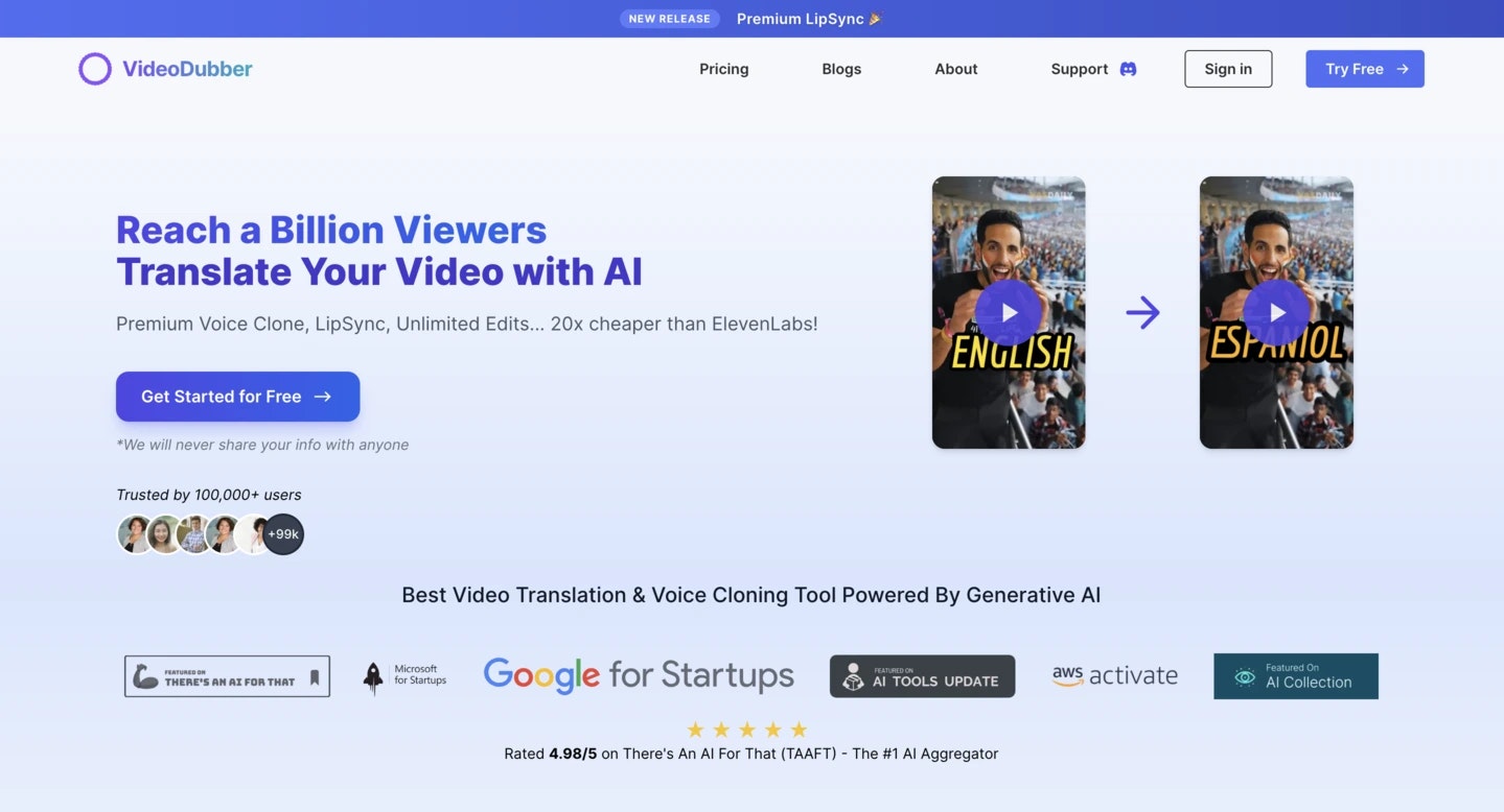 VideoDubber - Fast Video Translator