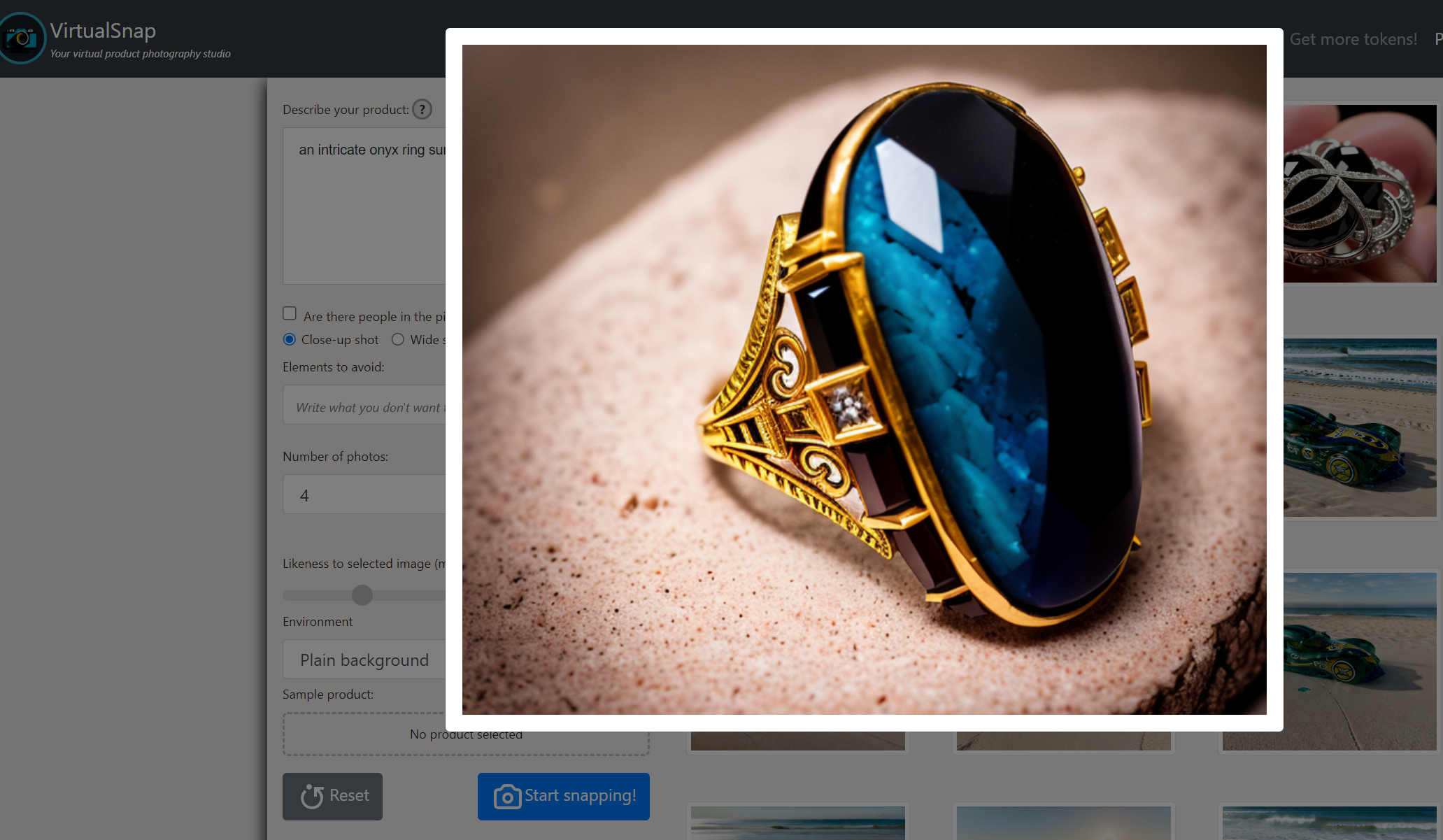 VirtualSnap: Virtual Product Photography