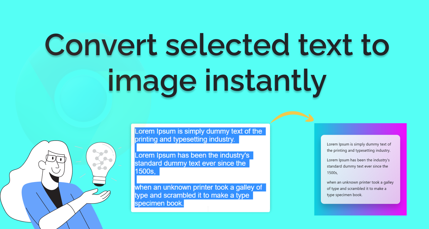Text to image