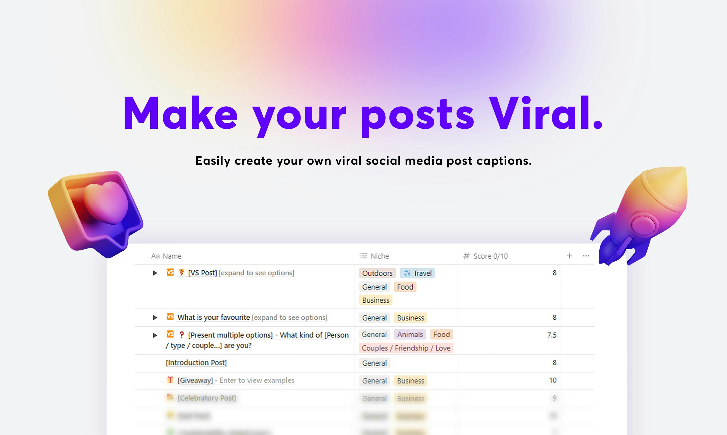 Viral Tools - Viral Instagram Captions