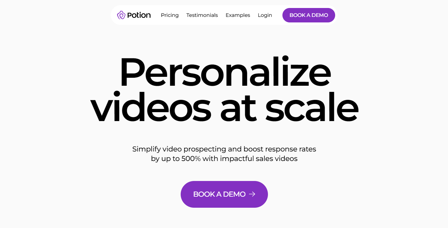Potion: Video Prospecting Tool for Sales
