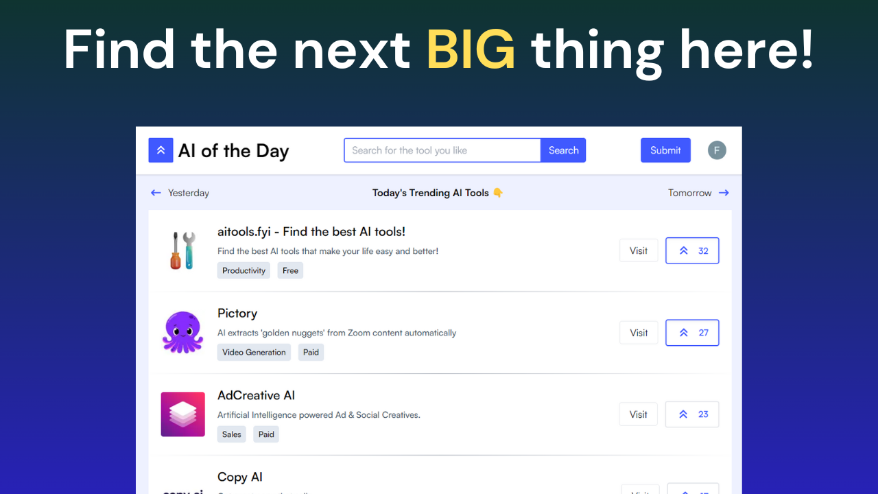 AI of the Day - Find the next ChatGPT