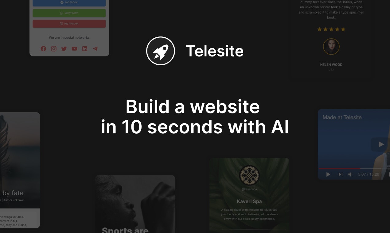 Telesite.io — AI Website Builder