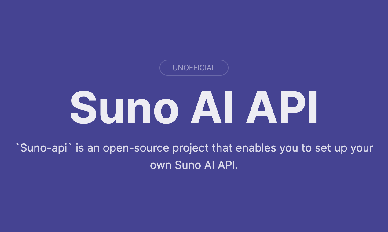 gcui-art/suno-api:Open-source SunoAI API