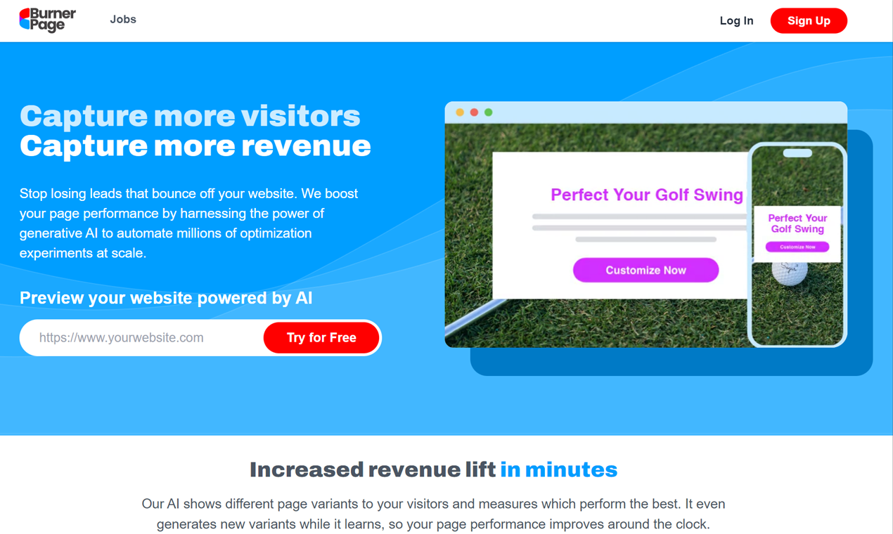 BurnerPage AI