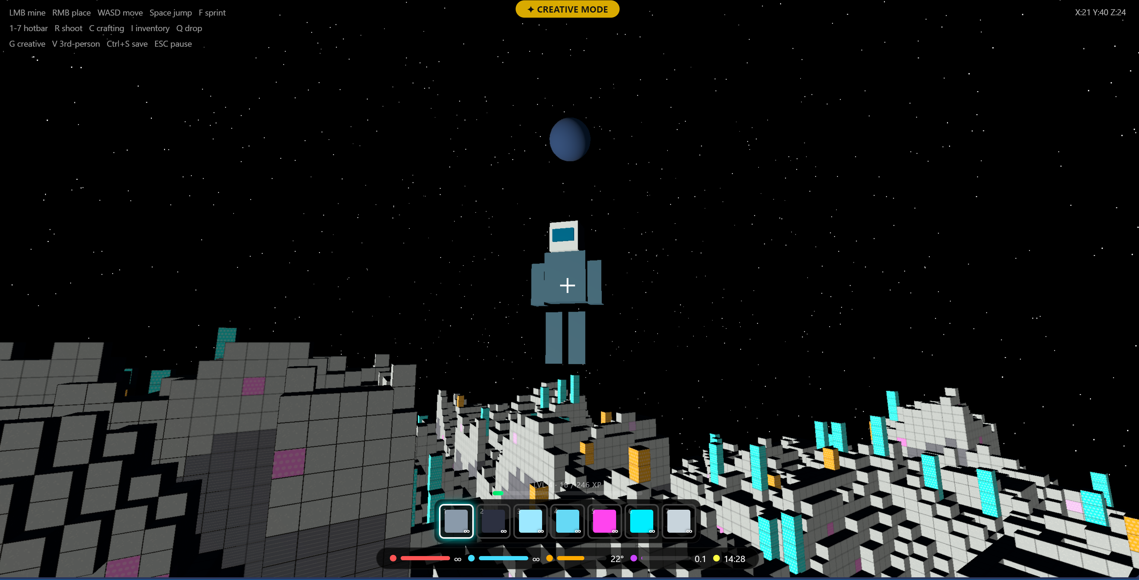 MOONCRAFT gameplay screenshot