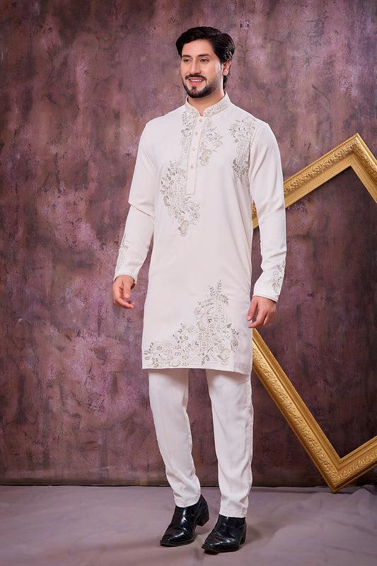 Embroidered Wedding Kurta