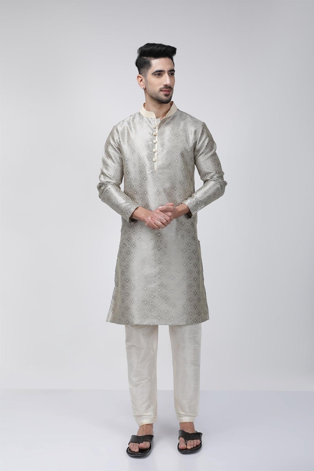 Jacquard Ethnic Kurta