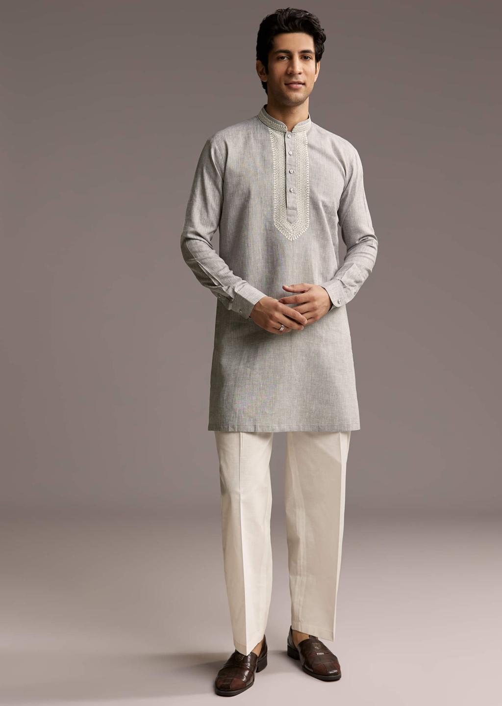 Linen Blend Kurta
