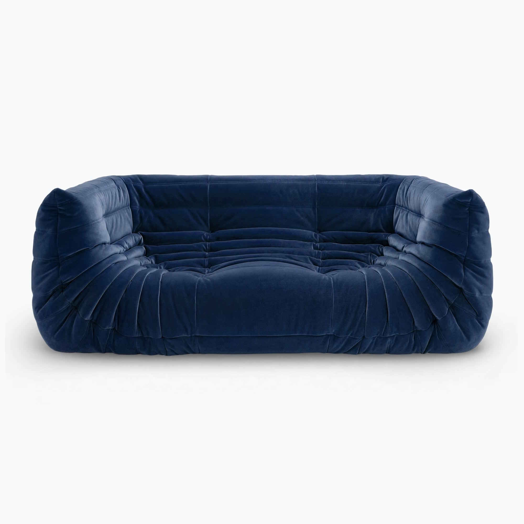 Togo Fireside Sofa - Royal Blue Velvet