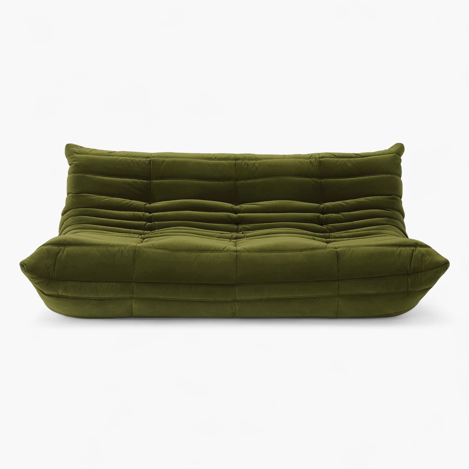 Togo Sofa - Olive Green Velvet