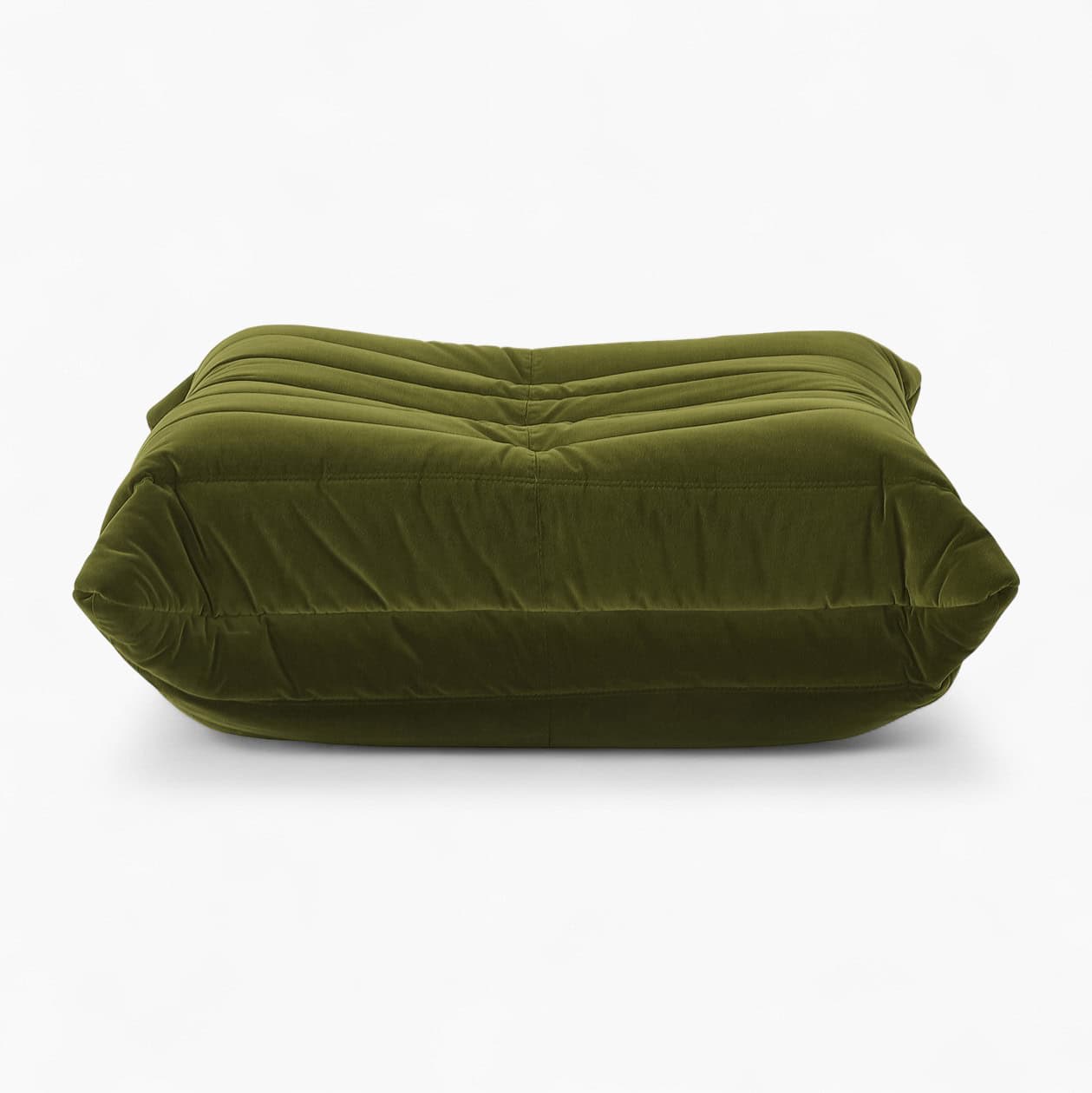Togo Ottoman - Olive Green Velvet