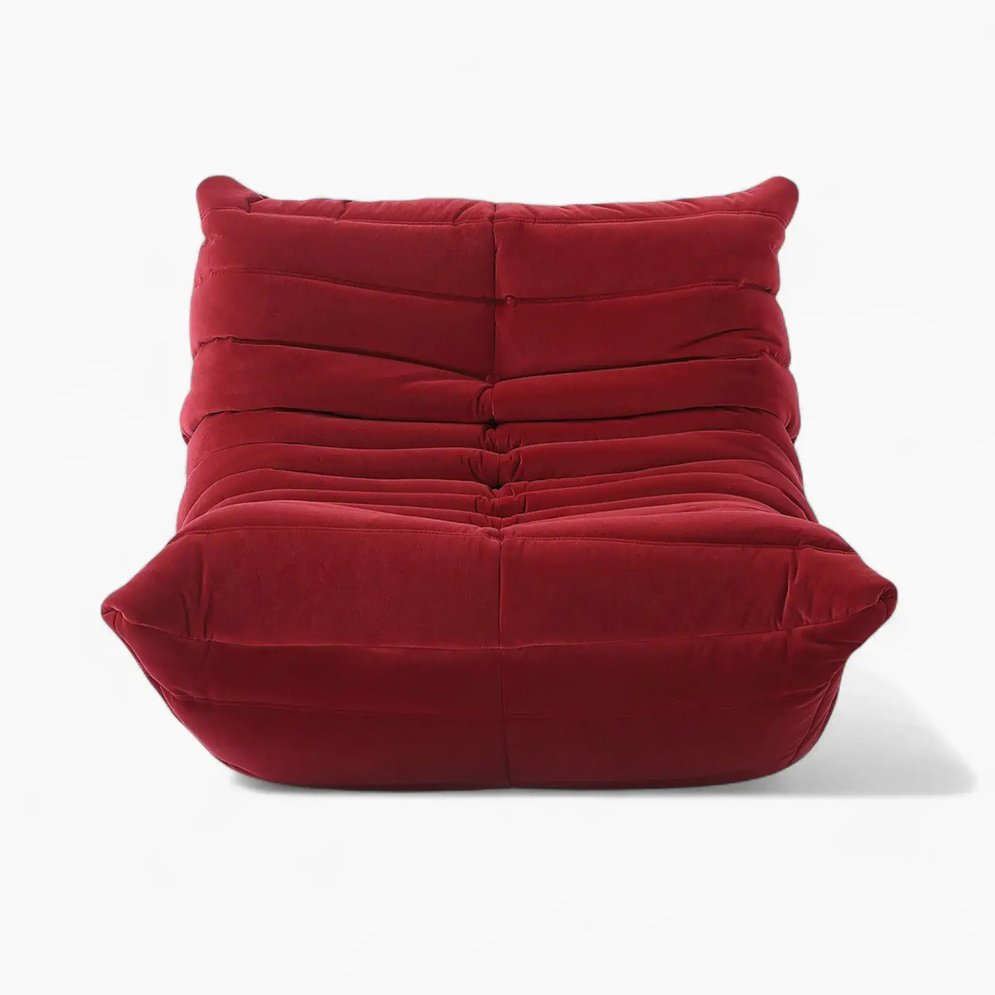 Togo Fireside Chair - Ruby Red Velvet