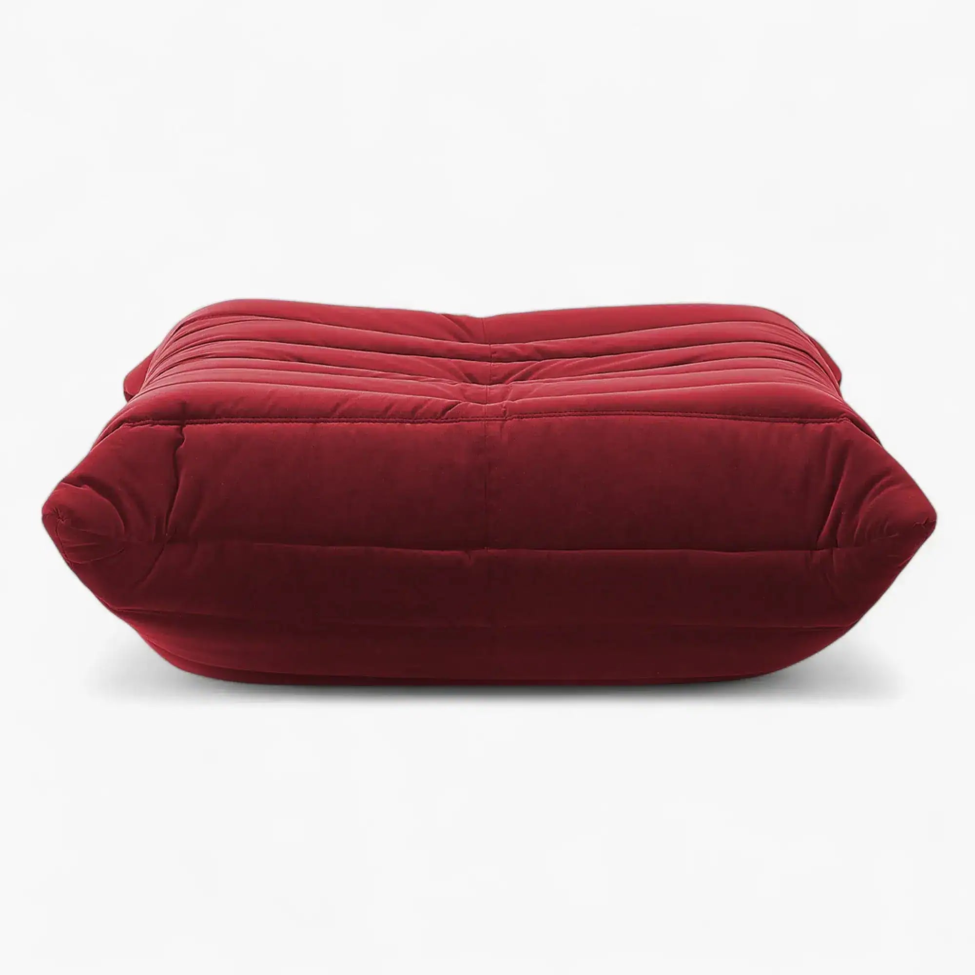 Togo Ottoman - Ruby Red Velvet