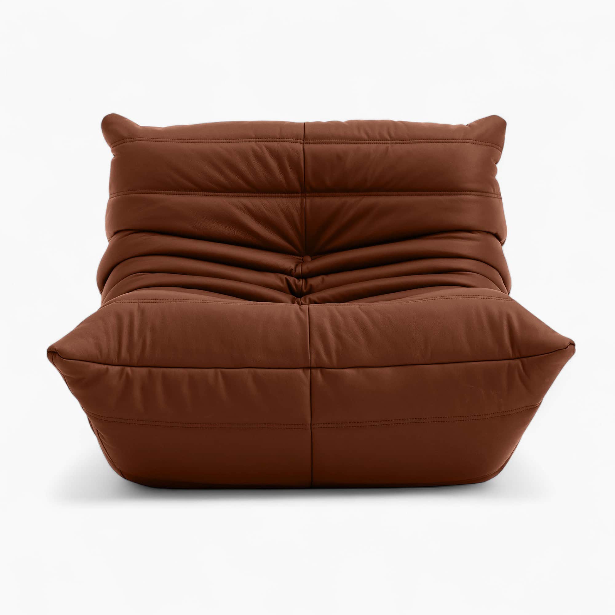 Togo Fireside Chair - Full Grain Brown Leather