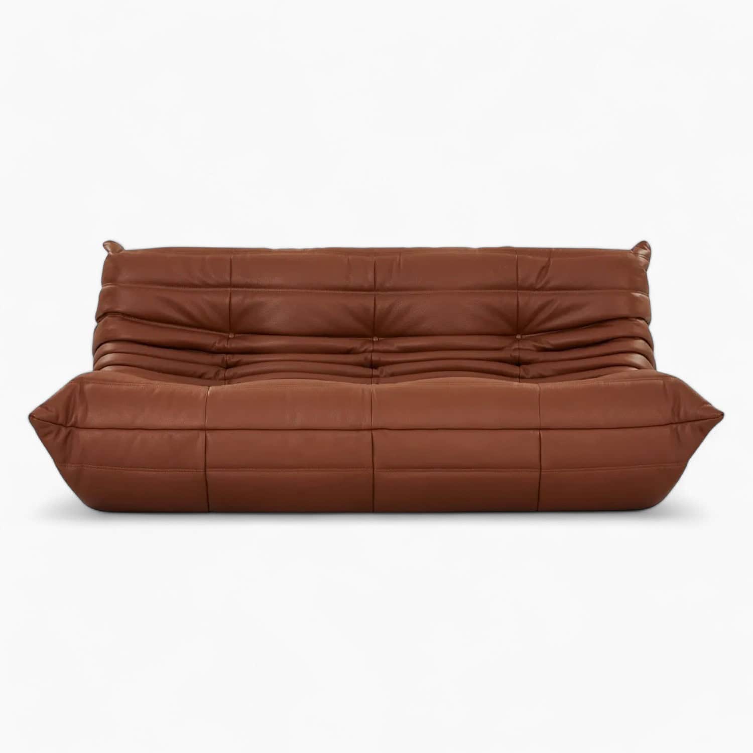 Togo Sofa - Full Grain Brown Leather