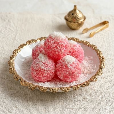 Coconut Petha Laddu Pink 1Kg
