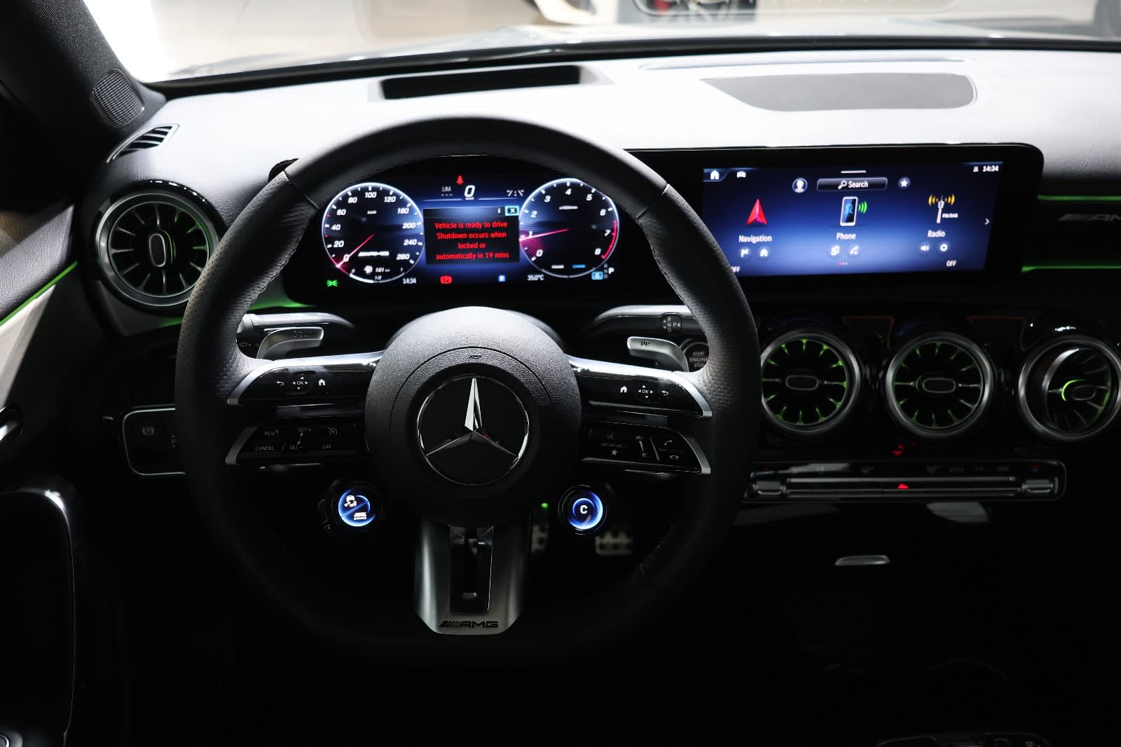 2025 Mercedes-Benz A-Class A 35 AMG -GCC-spec -350KM-under warranty &service - Thumbnail 14