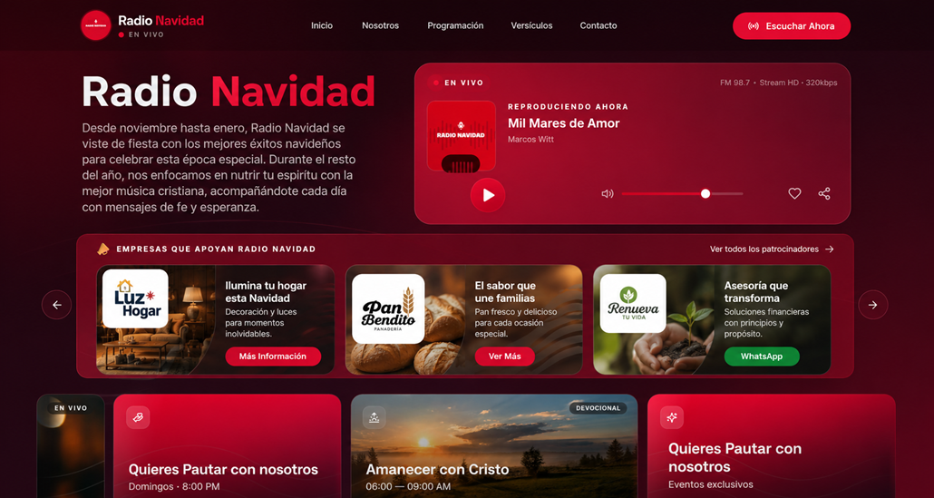 Radio Navidad — Únete a la comunidad — Conecta
