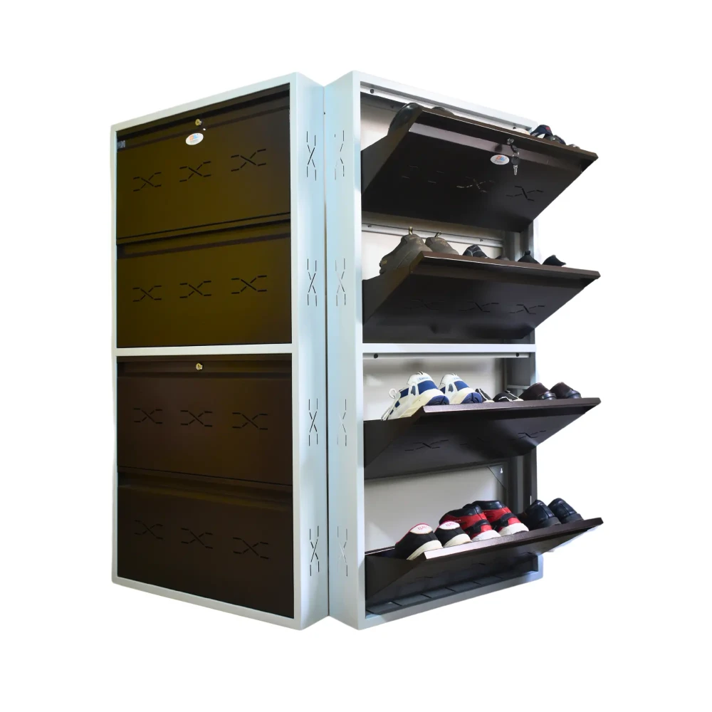 Live Concept Slim and Wall Mounted Metal Shoe Rack Live Concept
